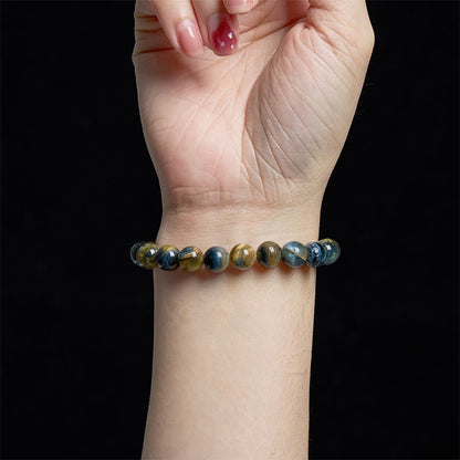 Mythstone Yellow Blue Tiger Eye Courage Bracelet