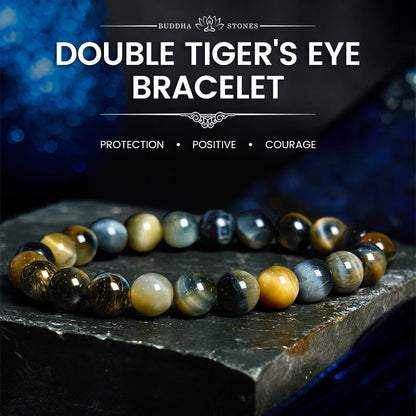 Mythstone Yellow Blue Tiger Eye Courage Bracelet