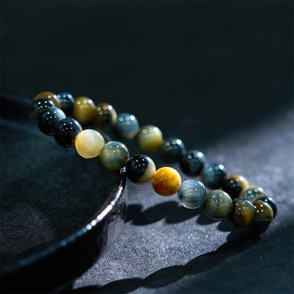 Mythstone Yellow Blue Tiger Eye Courage Bracelet