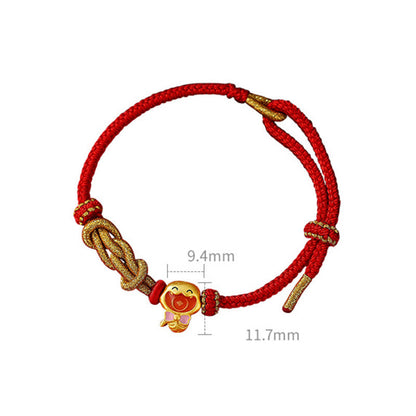 Pulsera de protección con forma de serpiente del año de la serpiente en plata de ley 925 con hilo rojo de Mythstone 