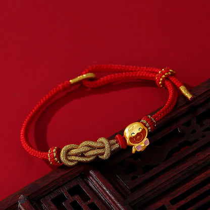 Pulsera de protección con forma de serpiente del año de la serpiente en plata de ley 925 con hilo rojo de Mythstone 