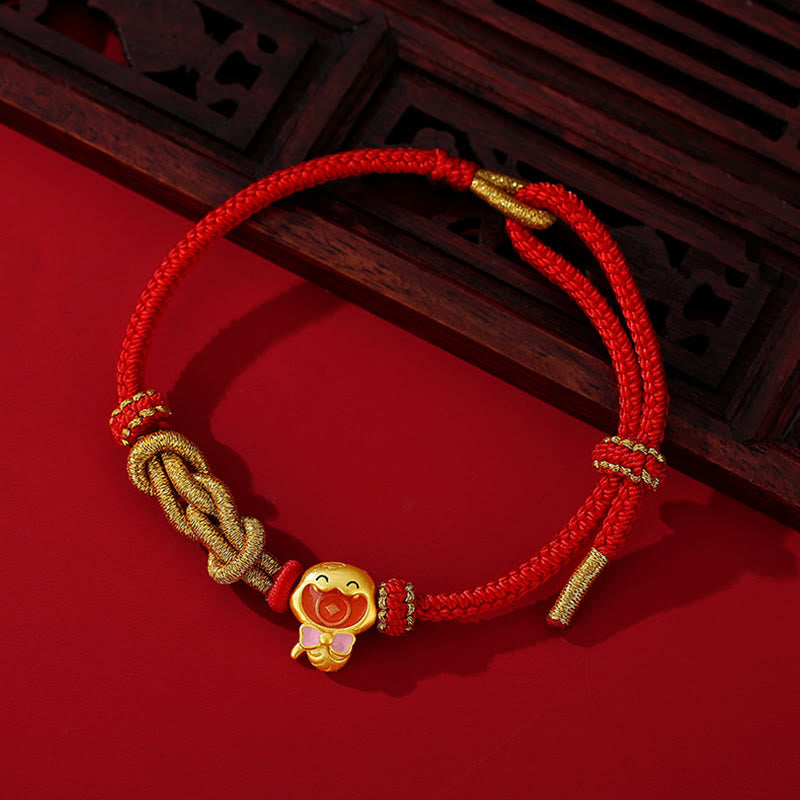 Pulsera de protección con forma de serpiente del año de la serpiente en plata de ley 925 con hilo rojo de Mythstone 