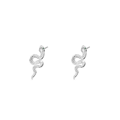 Mythstone 925 Sterling Silver Year of the Snake Balance Necklace Pendant Earrings Set