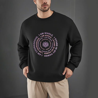 Mythstone Lotus I Am Courageous Fleece Lined Sweatshirt