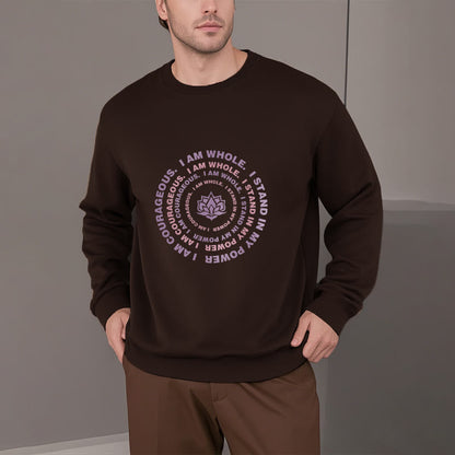 Mythstone Lotus I Am Courageous Fleece Lined Sweatshirt