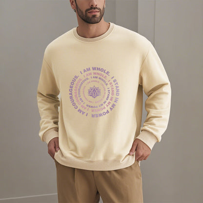 Mythstone Lotus I Am Courageous Fleece Lined Sweatshirt