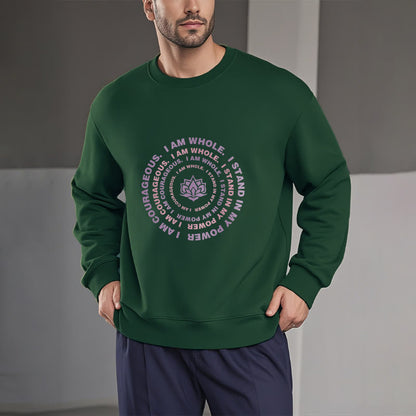 Mythstone Lotus I Am Courageous Fleece Lined Sweatshirt