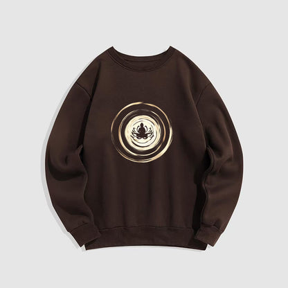 Mythstone Lotus Buddha Fleece Lined Sweatshirt