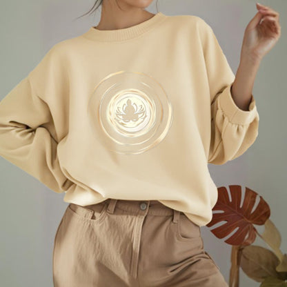 Mythstone Lotus Buddha Fleece Lined Sweatshirt