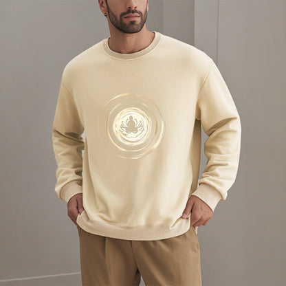 Mythstone Lotus Buddha Fleece Lined Sweatshirt