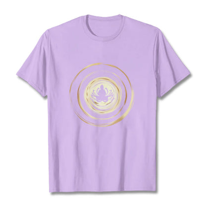 Mythstone Meditating Buddha Lotus Pattern Tee T-shirt