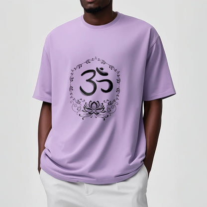 Mythstone OM Lotus Sketch Cotton Tee T-shirt