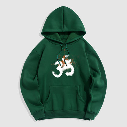 Mythstone OM Sanskrit Fleece Lined Polyester Hoodie