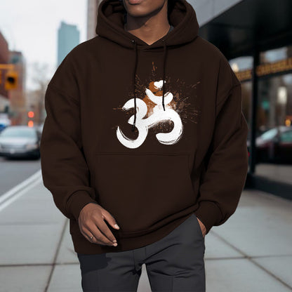 Mythstone OM Sanskrit Fleece Lined Polyester Hoodie