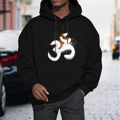 Mythstone OM Sanskrit Fleece Lined Polyester Hoodie