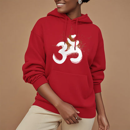 Mythstone OM Sanskrit Fleece Lined Polyester Hoodie