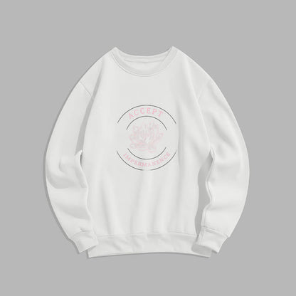 Mythstone Lotus Accept Impermanence Fleece Lined Sweatshirt