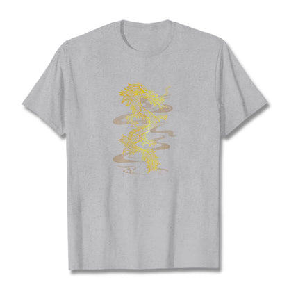 Mythstone Golden Dragon Cotton Tee T-shirt