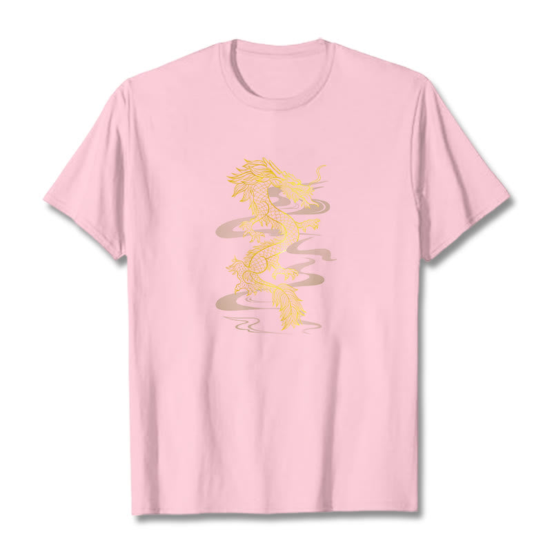 Mythstone Golden Dragon Cotton Tee T-shirt