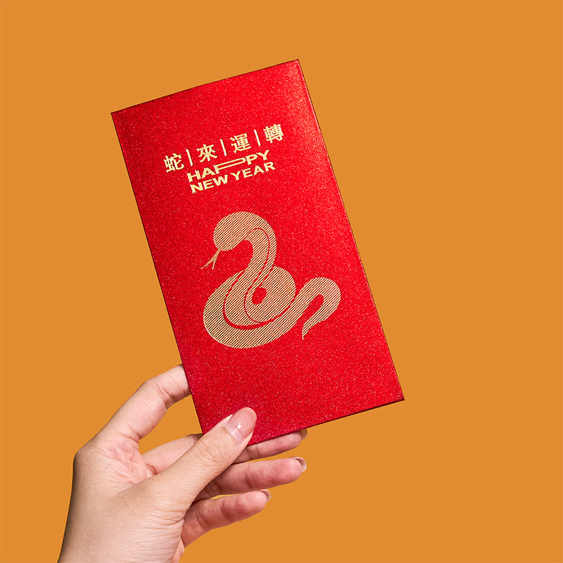 Mythstone 6Pcs Chinese Red Envelope Year of the Snake Lucky Money Envelopes 2025 New Year