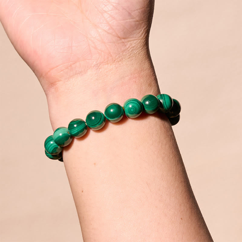 Mytthstone Natural Malachite Protection Calmness Bracelet