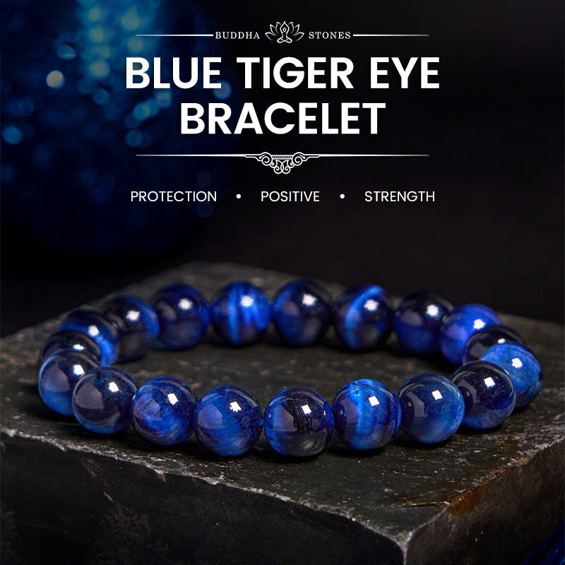 Mythstone Blue Tiger Eye Protection Bracelet