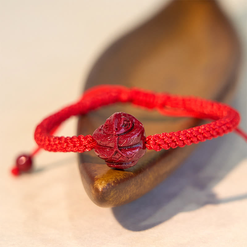 Mythstone Chinese Zodiac Red String Cinnabar Blessing Bracelet