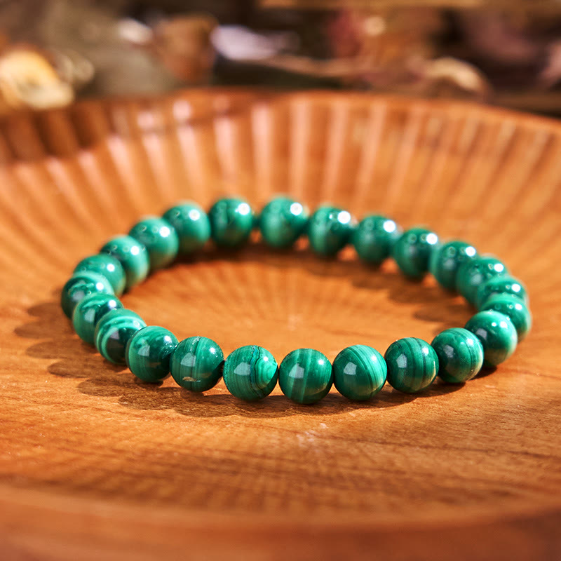 Mythstone Various Crystals Malachite Lazurite Hemimorphite Calmness Bracelet