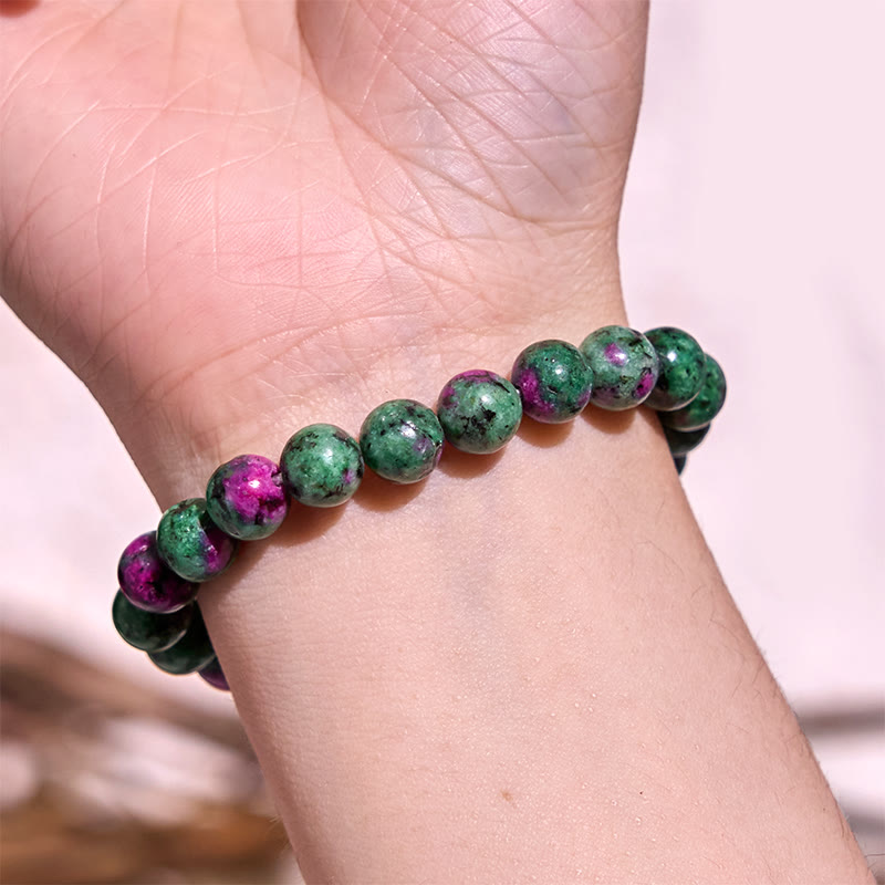 Mythstone Various Crystals Malachite Lazurite Hemimorphite Calmness Bracelet