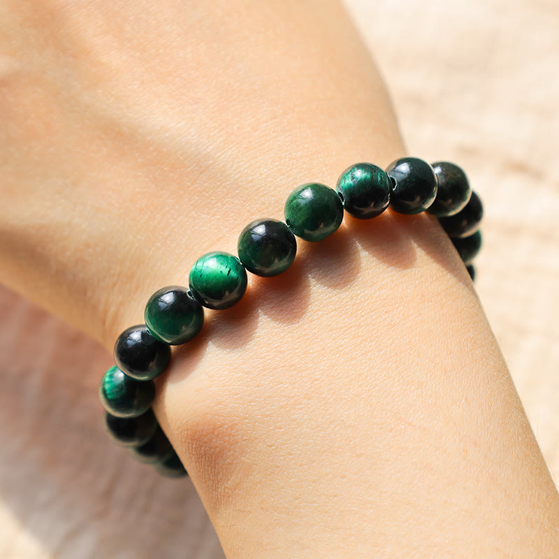 Mythstone Various Crystals Malachite Lazurite Hemimorphite Calmness Bracelet