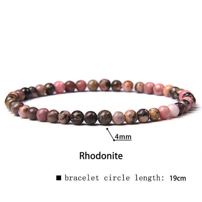 Mythstones 4mm Various Stone Crystal Mini Beads Healing Bracelet