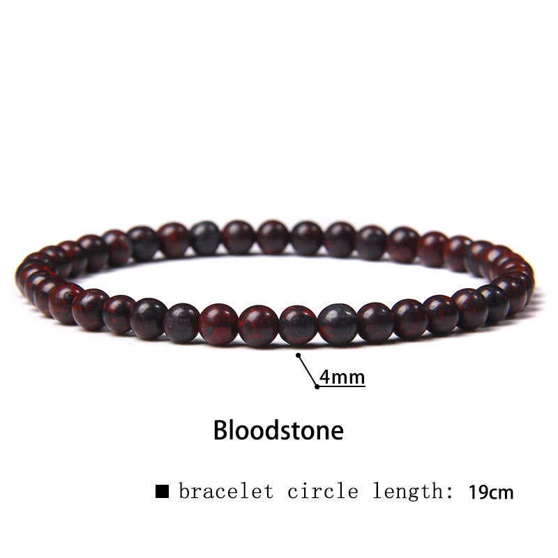 Mythstones 4mm Various Stone Crystal Mini Beads Healing Bracelet