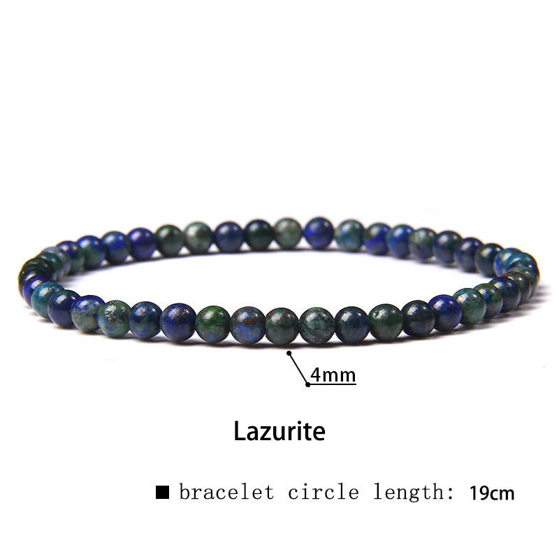 Mythstones 4mm Various Stone Crystal Mini Beads Healing Bracelet