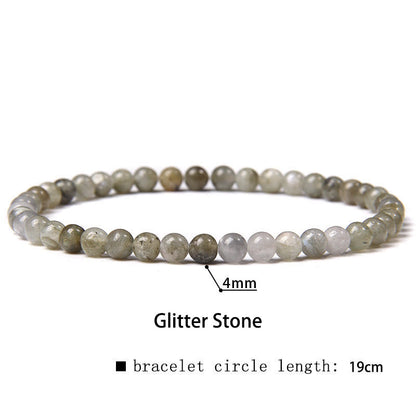 Mythstones 4mm Various Stone Crystal Mini Beads Healing Bracelet