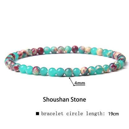 Mythstones 4mm Various Stone Crystal Mini Beads Healing Bracelet