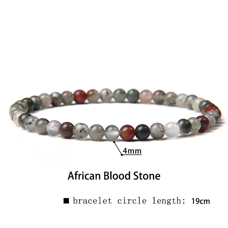 Mythstones 4mm Various Stone Crystal Mini Beads Healing Bracelet