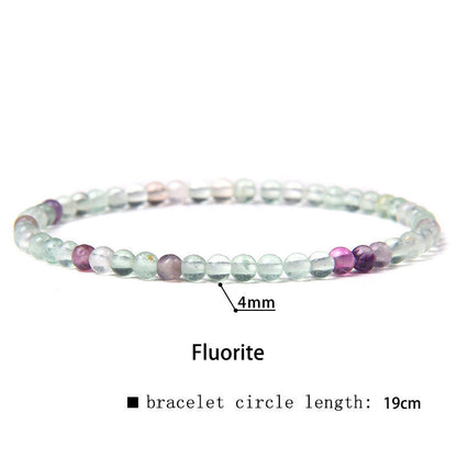 Mythstones 4mm Various Stone Crystal Mini Beads Healing Bracelet