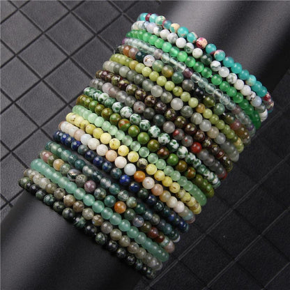 Mythstones 4mm Various Stone Crystal Mini Beads Healing Bracelet