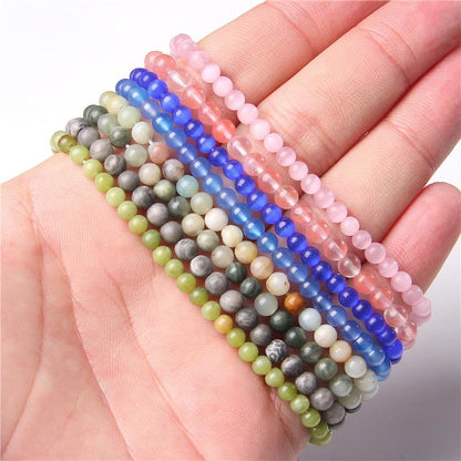 Mythstones 4mm Various Stone Crystal Mini Beads Healing Bracelet