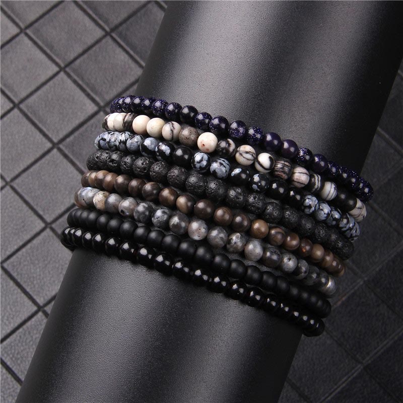 Mythstones 4mm Various Stone Crystal Mini Beads Healing Bracelet