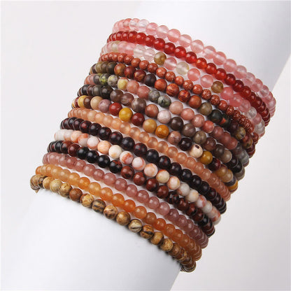 Mythstones 4mm Various Stone Crystal Mini Beads Healing Bracelet