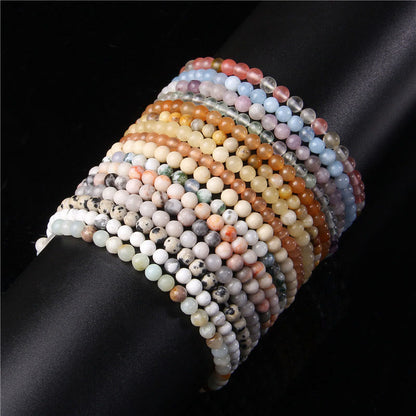 Mythstones 4mm Various Stone Crystal Mini Beads Healing Bracelet