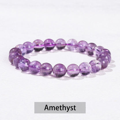 Mythstones Various Crystal Stone Amethyst Green Aventurine Rose Quartz Healing Bracelet