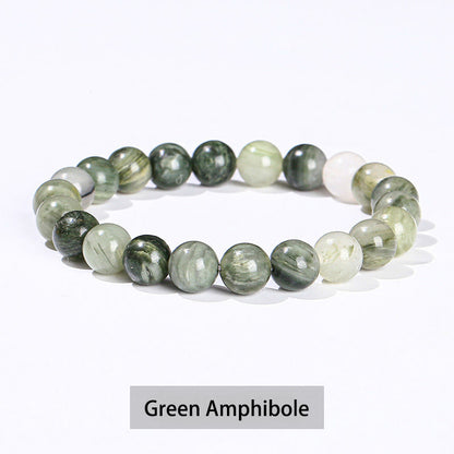 Mythstones Various Crystal Stone Amethyst Green Aventurine Rose Quartz Healing Bracelet