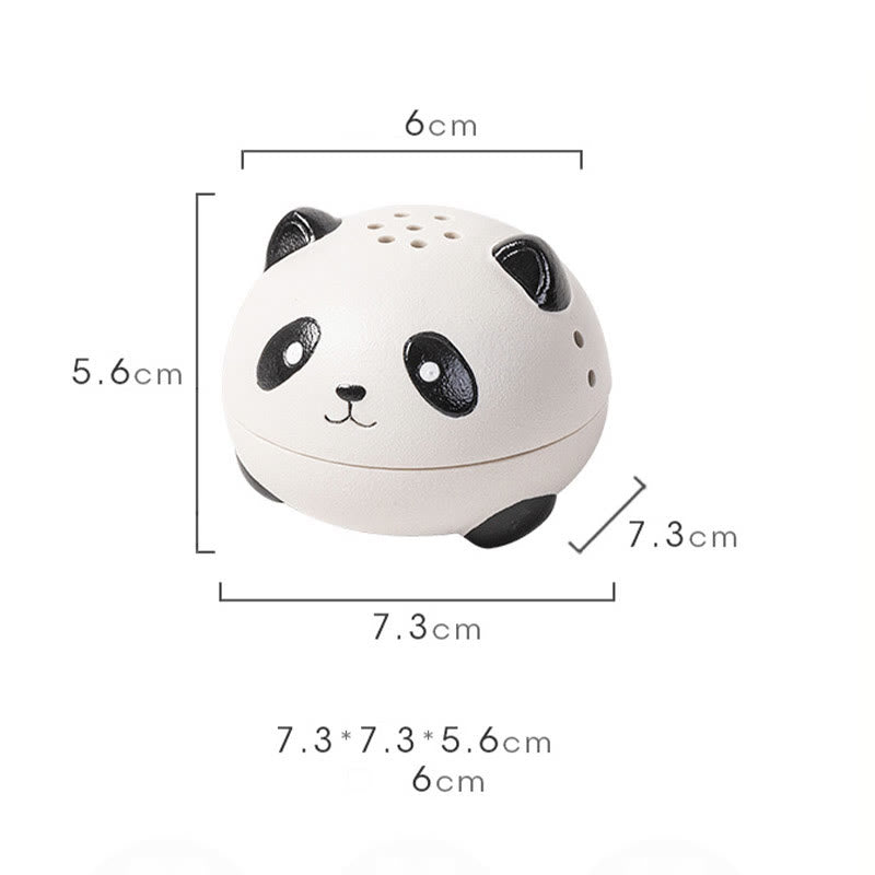 Mythstone Cute Panda Healing Ceramic Incense Burner Desk Decoration