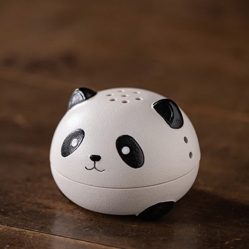 Mythstone Cute Panda Healing Ceramic Incense Burner Desk Decoration