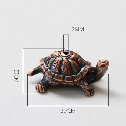 Mythstone Alloy Turtle Snail Healing Incense Burner Desk Decoration