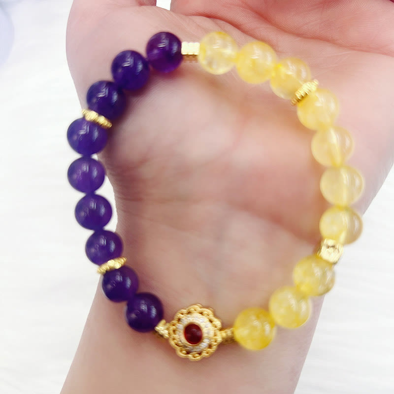 Mythstone Citrine Amethyst Pleasure Bracelet