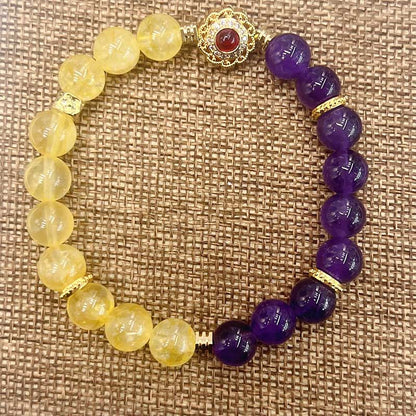 Mythstone Citrine Amethyst Pleasure Bracelet