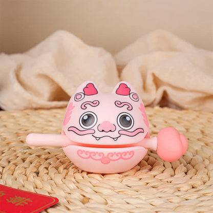 Mythstone Small Lucky Cat PiXiu Wooden Fish Wealth Percussion Instrument Home Decoration